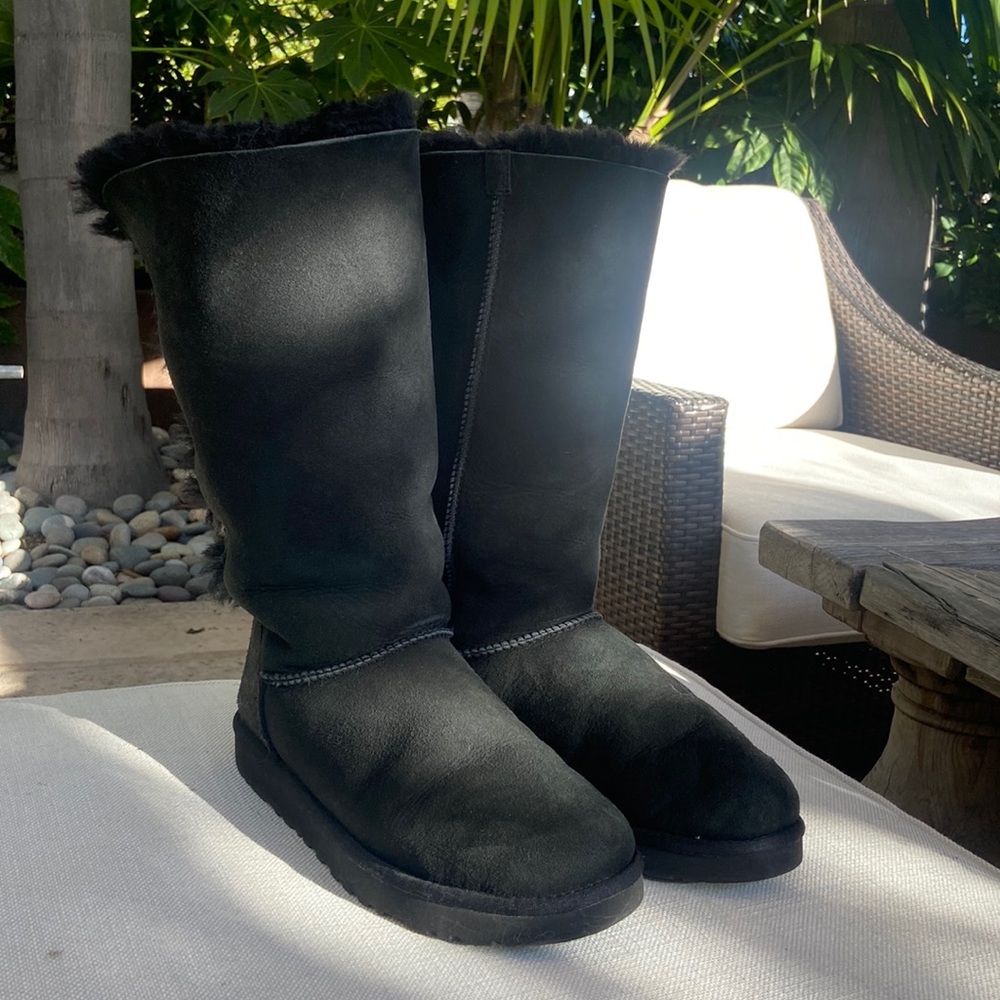 UGG Bailey Bow Tall Suede Water Resistant Boots